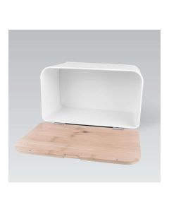MAESTRO Kutija za hleb 35x21x21cm drvo/metal bela MR1770W - MR1770W