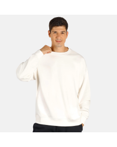 Mafimi Muški duks oversize Bela Organic