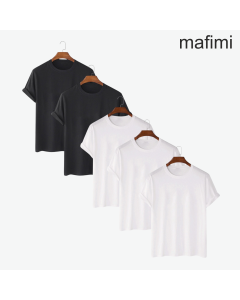 Mafimi Majica Bela i Crna Set 5 kom - P-1131L