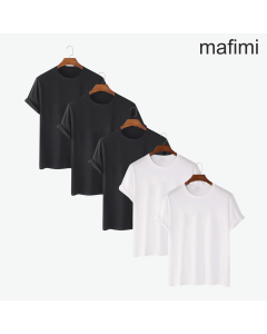 Mafimi Majica Crna i Bela Set 5 kom - P-1130L