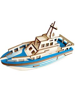 3d drvena slagalica - Mali brod - 6-1-1