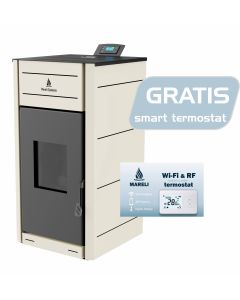 MARELI Kamin na pelet UNO 24 (3kW + 21kW) krem