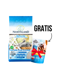 NORTHLAND Posip za mačke Marsejski sapun 20l + Gratis FRENDI Kesica 100g - 3360145