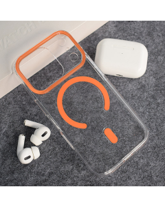 Maska za iPhone 17 Pro narandžasto Berlia Sheen Mag Case