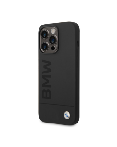 Maska za iPhone 14 Pro BMW hc Silicone Signature Mag Case crna - BMHMP14LSLBLBK