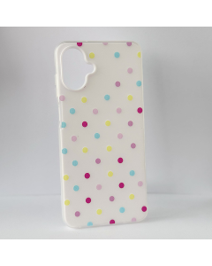 Maska za Samsung A07/ A075F Candy Dots bela