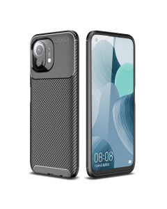 Maska za Xiaomi Mi 11 Carbon Defender crna - 050244-1