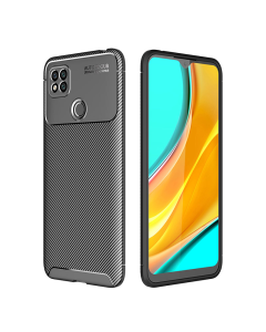 Maska za Xiaomi Redmi 9C crna Carbon Defender - 046479