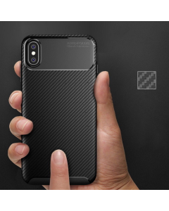 Maska za Xiaomi Redmi Note 14 5G (EU) Carbon Defender crna - 614958