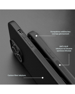 Maska za Samsung A15 4G/ A155F/ A15 5G/ A156B Carbon fiber crna - 607449