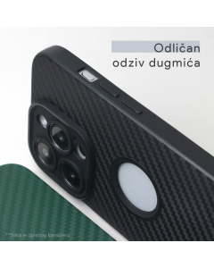 Maska za Honor X8c Carbon Prop zelena - 617591