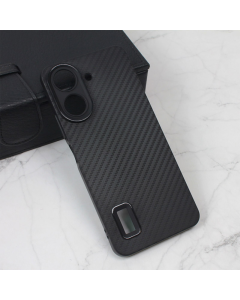 Maska za Xiaomi Redmi 13C 4G/ Poco C65 4G Carbon Prop crna - 608794