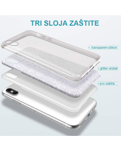 Maska za iPhone 12/ 12 Pro Crystal Dust zelena