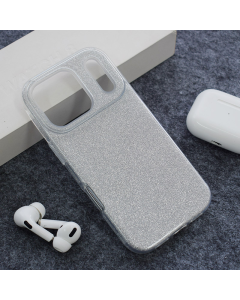 Maska za iPhone 17 Pro Max Crystal Dust srebrna