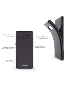 Maska za Huawei P Smart 2021 Flash Powder crna - 049237