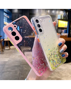 Maska za Samsung A16 5G/ A166B Frame Glitter ljubičasta - 613961