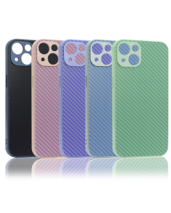 Maska za iPhone 12 Carbon Acrylic roze