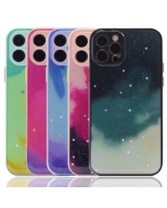 Maska za iPhone 12 Pro Max crno-pink Galaxy - 052021