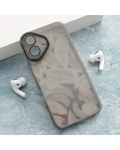 Maska za iPhone 16 Glitter Feather crna - 614808