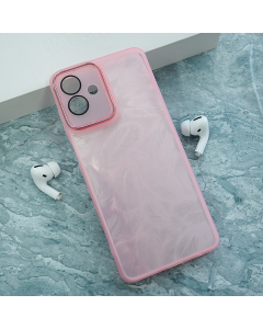 Maska za Samsung A07/ A075F Glitter Feather roze - 620983