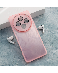 Maska za Xiaomi Redmi 14C/ A4 (2024) Glitter Feather roze - 614835