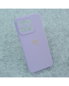 Maska za Honor X6c Golden Heartbeat ljubičasta