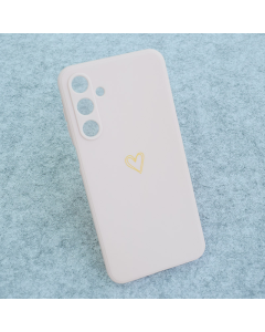 Maska za Samsung A17 5G/ A175F Golden Heartbeat roze