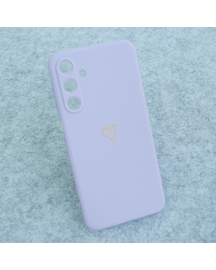 Maska za Samsung S25 FE/ S731B Golden Heartbeat ljubičasta