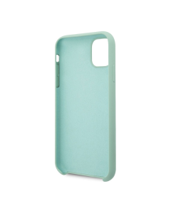 Maska za iPhone 11 Pro zelena Guess Faceplate Silicone - GUHCN58LSLMGGR