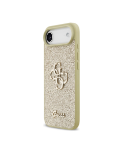 Maska za iPhone Air Guess Fixed Glitter Big 4G zlatna