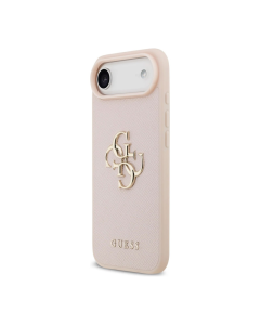 Maska Guess Grained Big 4G & Classic Logo do iPhone Air pink