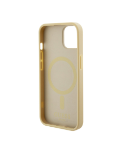 Maska za iPhone 15 bez Guess Hc PU Saffiano MagSafe - GUHMP15SPSAHMCB