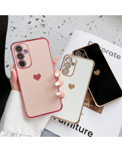 Maska za iPhone 16e Heart Frame roze - 617609