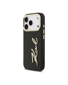 Maska za iPhone 17 Pro Karl Lagerfeld Karl Script Logo Case crna