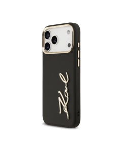 Maska za iPhone 17 Pro Max Karl Lagerfeld Karl Script Logo Case crna