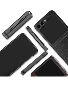 Maska za Samsung Galaxy Z Flip 5 Leather crna - 601830