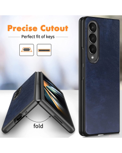 Maska za Samsung Galaxy Z Fold 5 5G/ F946B plava Leather - 601834