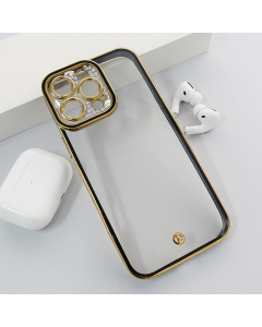 Maska za iPhone 16 Pro Max Luxury Crystal Clear crna - 616656