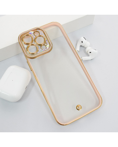 Maska za iPhone 16 Pro Max Luxury Crystal Clear roze - 616654