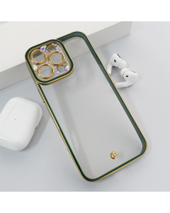 Maska za iPhone 16 Pro Max Luxury Crystal Clear zelena - 616657