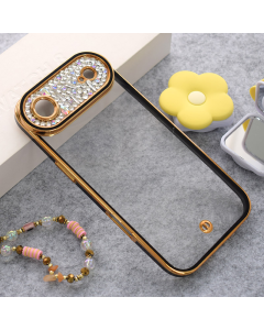 Maska za iPhone 17 Air Luxury Crystal Clear crna - 619977