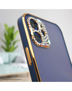 Maska za iPhone 17 Luxury Crystal Clear crna - 619978