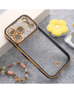 Maska za iPhone 17 Pro Luxury Crystal Clear plava - 619984