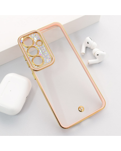 Maska za Samsung S25/ S931B Luxury Crystal Clear roze - 616638