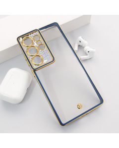Maska za Samsung S25 Ultra/ S938B Luxury Crystal Clear plava - 616643