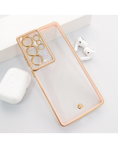 Maska za Samsung S25 Ultra/ S938B Luxury Crystal Clear roze - 616642