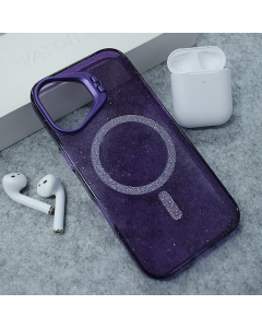 Maska za iPhone 17 Mag Case Bling Camera Bracket ljubičasta