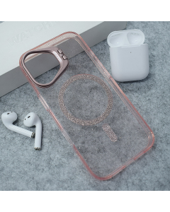 Maska za iPhone 17 Mag Case Bling Camera Bracket pink
