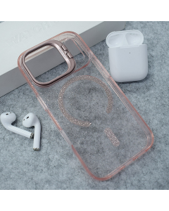 Maska za iPhone 17 Pro Max Mag Case Bling Camera Bracket pink