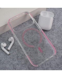 Maska za iPhone 17 Pro Mag Case Bling roze